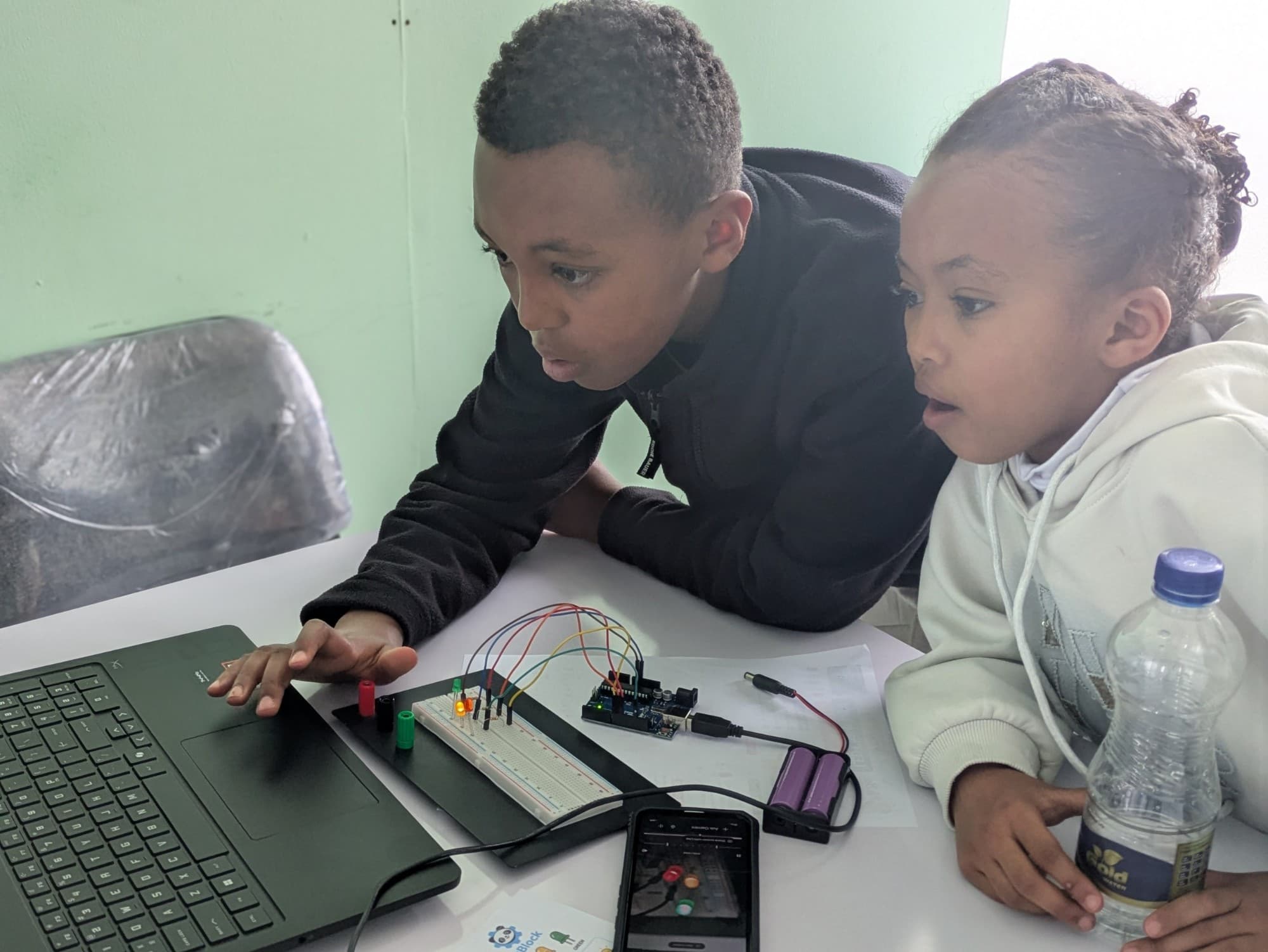 Coding with lights and circuits
